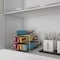 Hastings Home Kitchen Wrap Storage Rack, 3-tier Pantry Organizer for Foil, Plastic Bags, Cabinet for Wax, Chrome 807590FUD - alternate 3